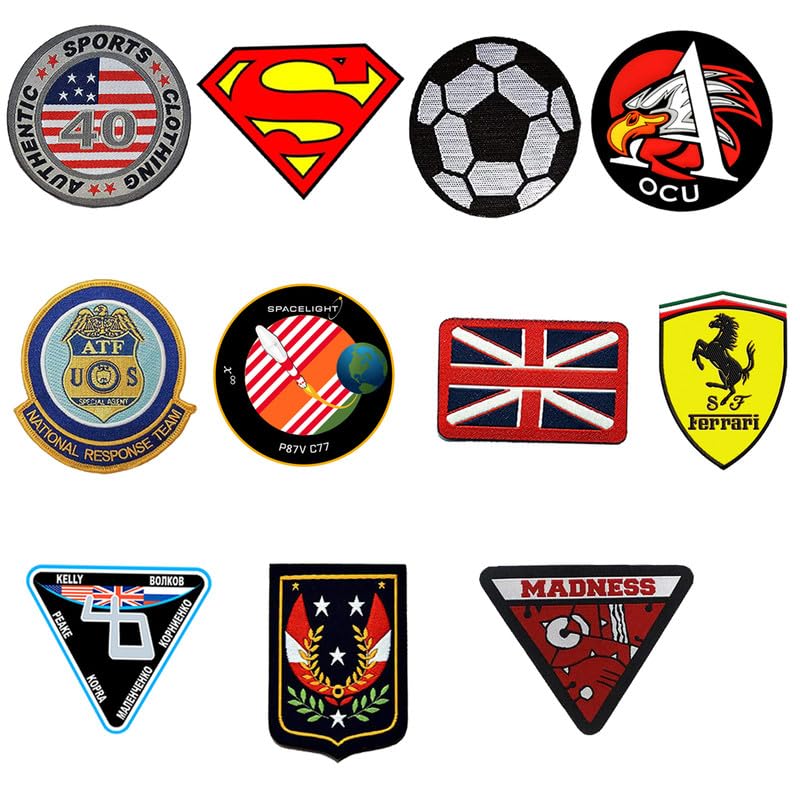 Lazychunks® Unique Iron Applique Patch.Decorative Sewable Repair Pure Colour Patches for Enhance The Beauty of Cloths, T-Shirt, Jacket, Bags, Jeans, etc.