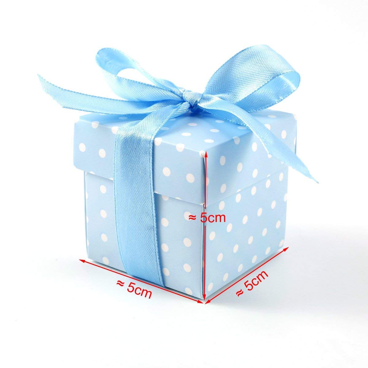 pack2gift Gold Ribbon Wedding Favor Boxes Candy Gift Boxes Paper Bags Pack of 24pcs