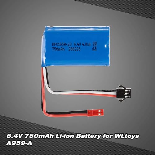 Miniatura 2 de GoolRC 6.4V 750mAh Li-ion Batería Recargable para WLtoys A959-A A979-A RC Car