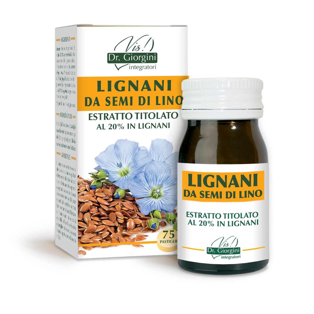 LIGNANI da Semi di Lino ESTRATTO TITOLATO pastiglie - 30 g