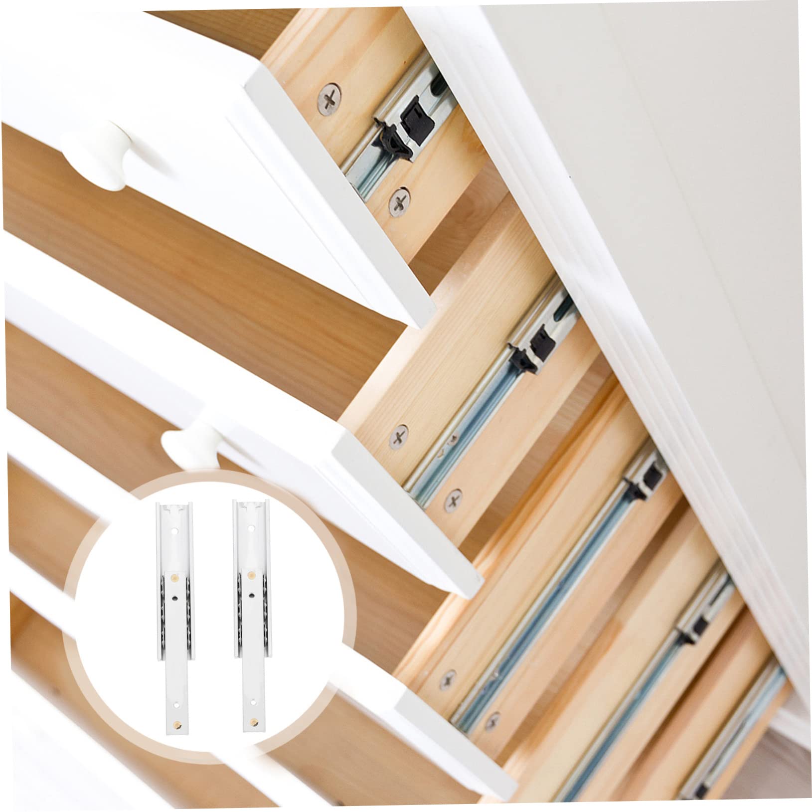 Mikikit 10pièces Glissières Miniatures De Rails Extensibles Pour Armoires Durabilité Renforcée Et Applications Multiples
