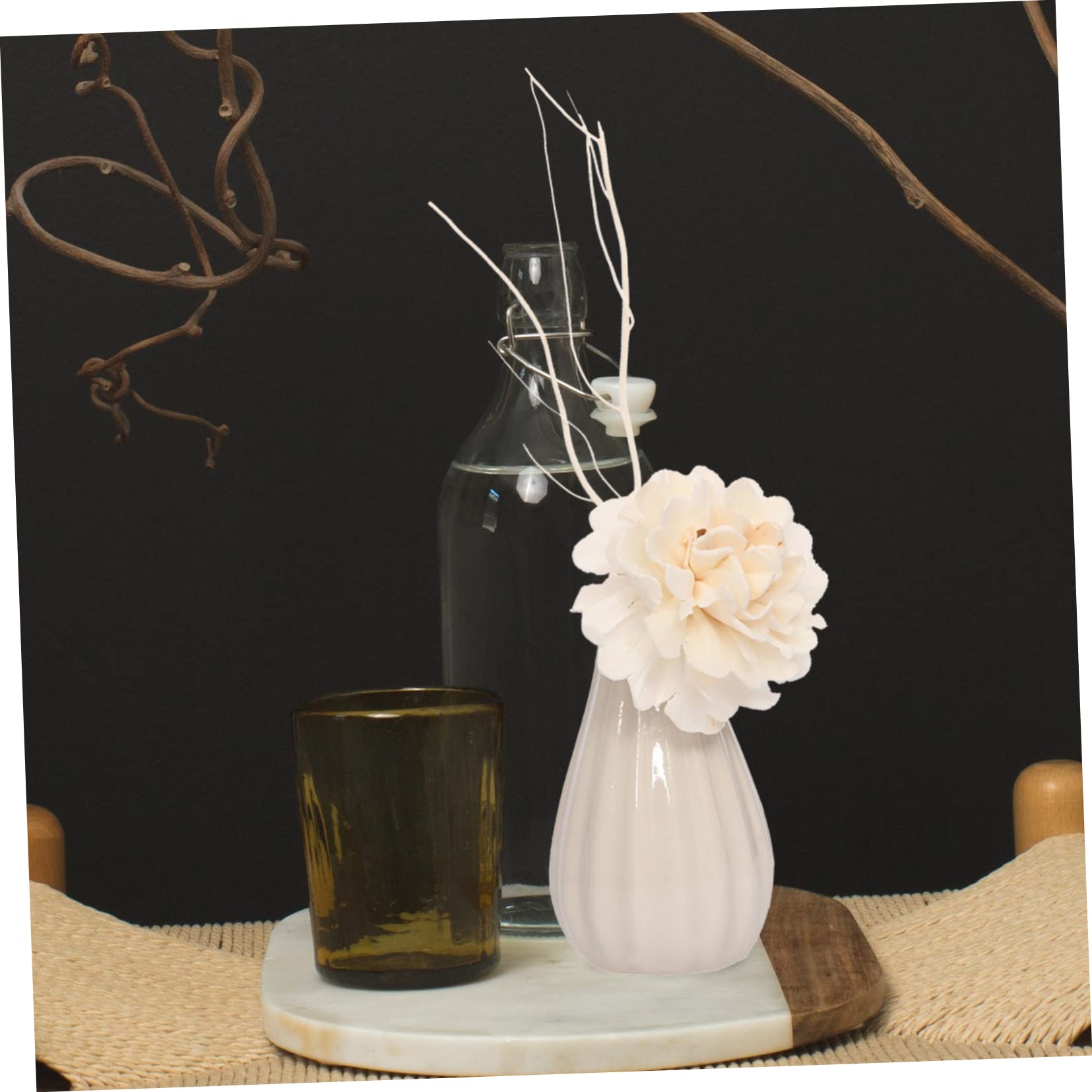 10Pcs Willow Oil Diffuser Sticks for Desk Diffuser Natural Aromatherapy Supplies for Home Office Compact Decorative Fragrance Sticks for Spaces