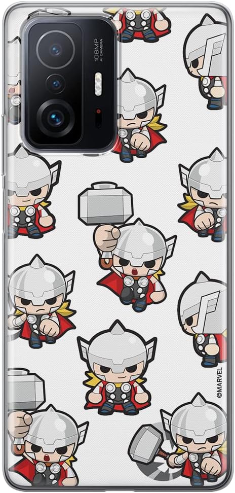 ERT GROUP Mobile Phone Case for Xiaomi 11T 5G / 11T Pro 5G Original Official Licensed Marvel Design Thor 007 Perfectly Fit Cell Phone Shape TPU Case