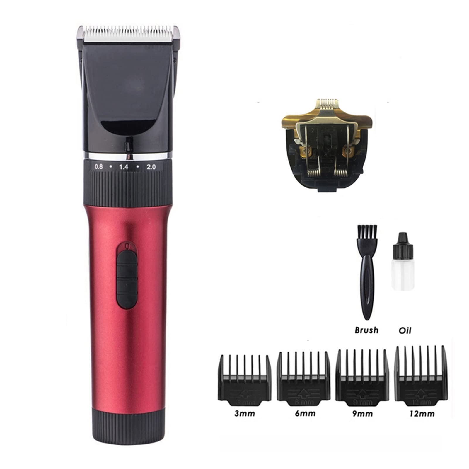 TJLSS Cortadora de pelo profesional para perros, cortadora de pelo recargable para mascotas, cortadora de pelo para gatos, cortadora eléctrica de bajo ruido, máquina de corte de pelo