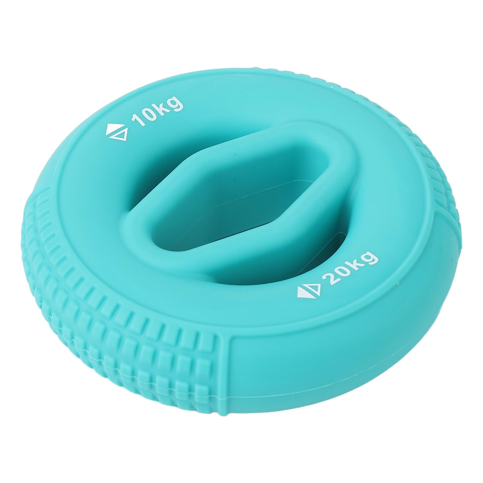 Srliya Anello per Allenatore della Forza della Presa in Silicone Comodo Rinforzo Dell'avambraccio per L'allenamento del Polso della Mano Verde Erba 10-20 Kg