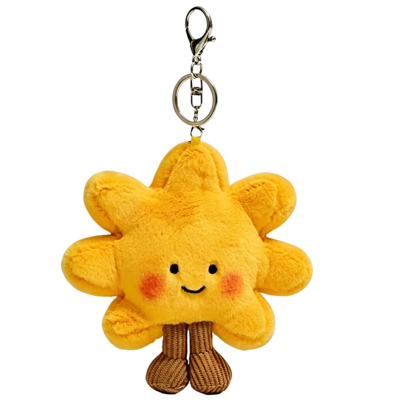 Cute Keychain, Plush Bag Charm for Girls, Aesthetic Keychain Accessory, Soft Sunflower Design for Backpacks and Purses, Emotional Support Companion with Durable Construction-picture-35