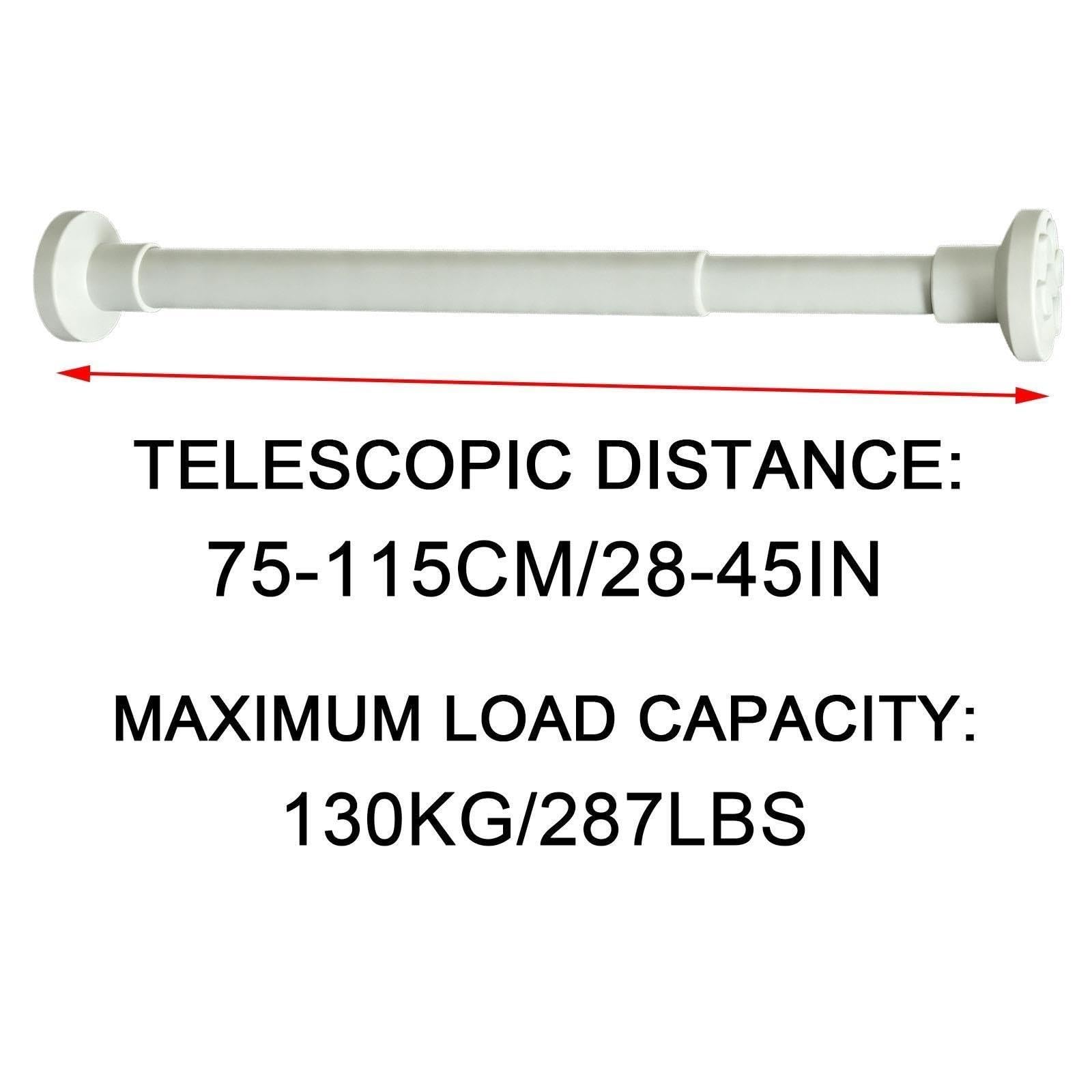 Acciaio Inox 304 Bastone Tenda Estensibile, Bastone Tenda Doccia