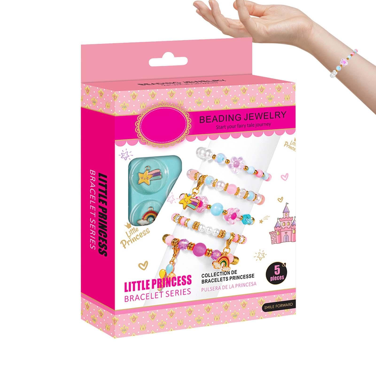 Bracelet Making Kit for Girls,Jewelry Making Beads Kit DIY Toys | Complete and Exquisite Girls Bracelet Making Beads Kit for New Year and Birthday Gifts