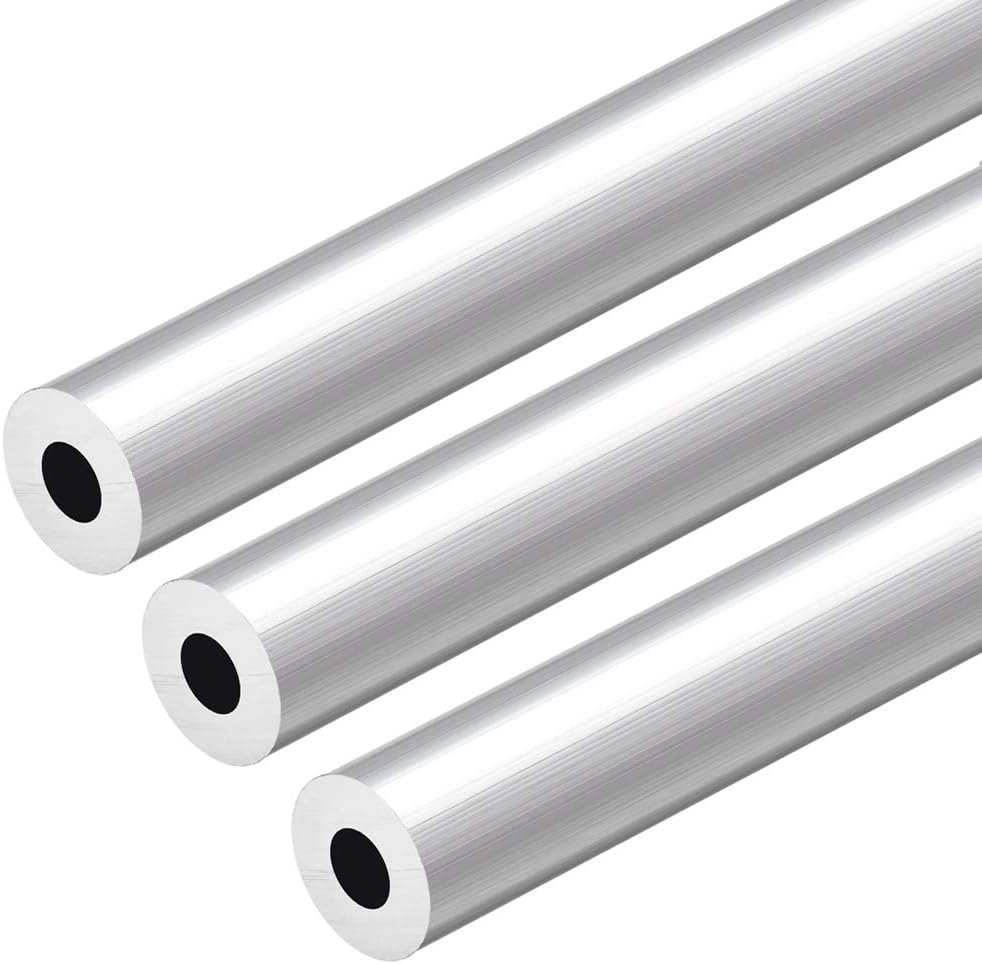 Tube Rond Aluminium 6063 6mm Externe 4mm Interne 300mm - Lot De 3 Pièces
