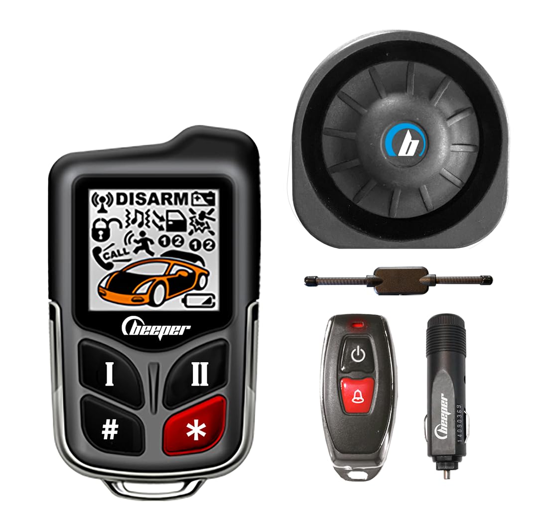 BEEPER - Alarma Universal Auto, Coche, Cabriolet, Utilidad, Camping-Car XR5 (XR10 Universal)