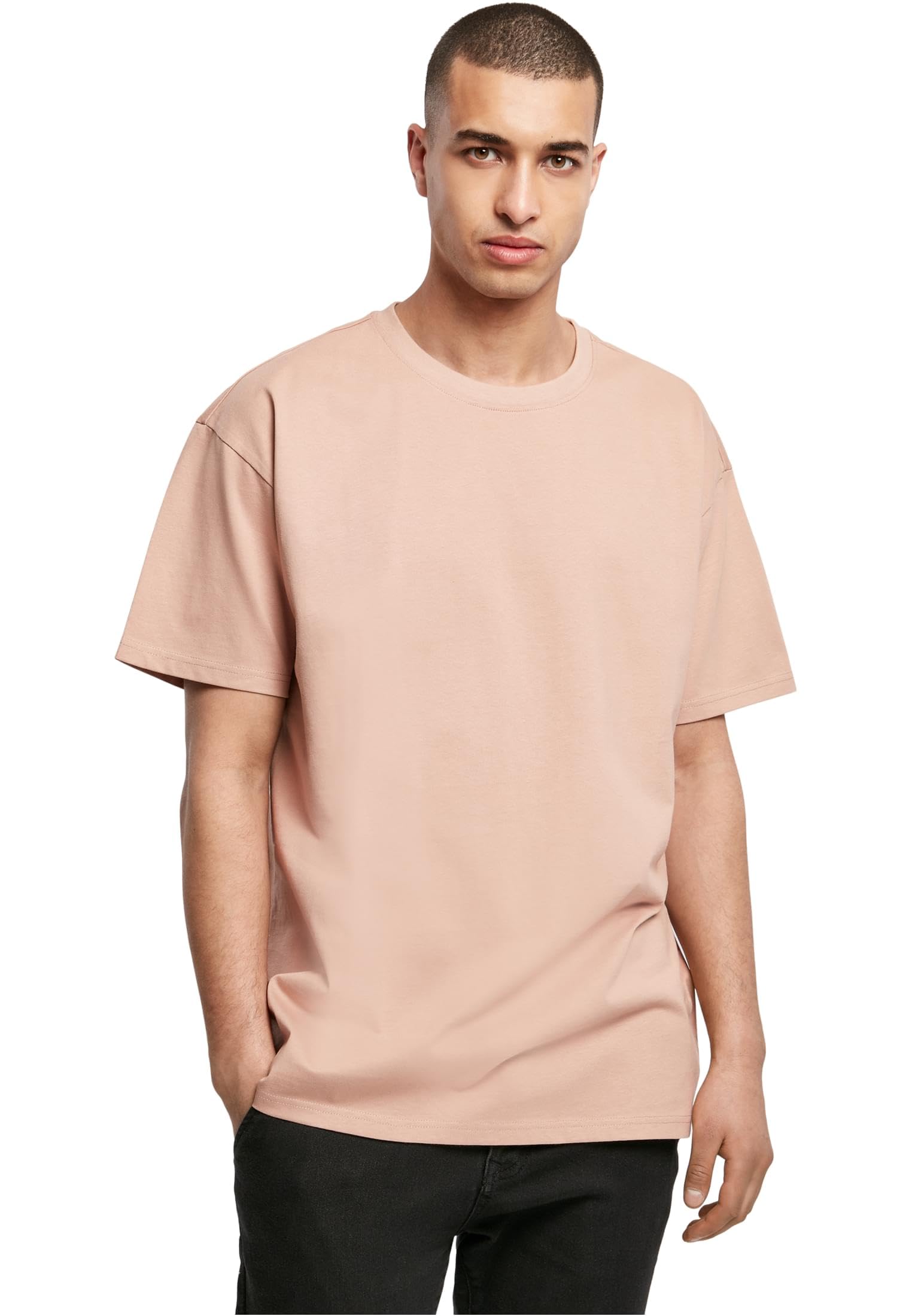 Build Your Brand Men's Amber By102-Heavy Oversize Tee Heavy, 4XL