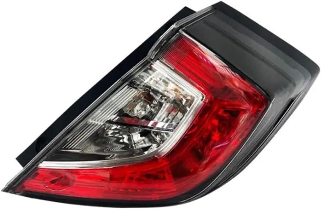 Tail Light For Civic Hatchback 2020 2021 Auto Rear Tail Light Warning Brake Signal Lamp Driving Taillight Housing Without Bulbs Trailer Lights(Outside Right)
