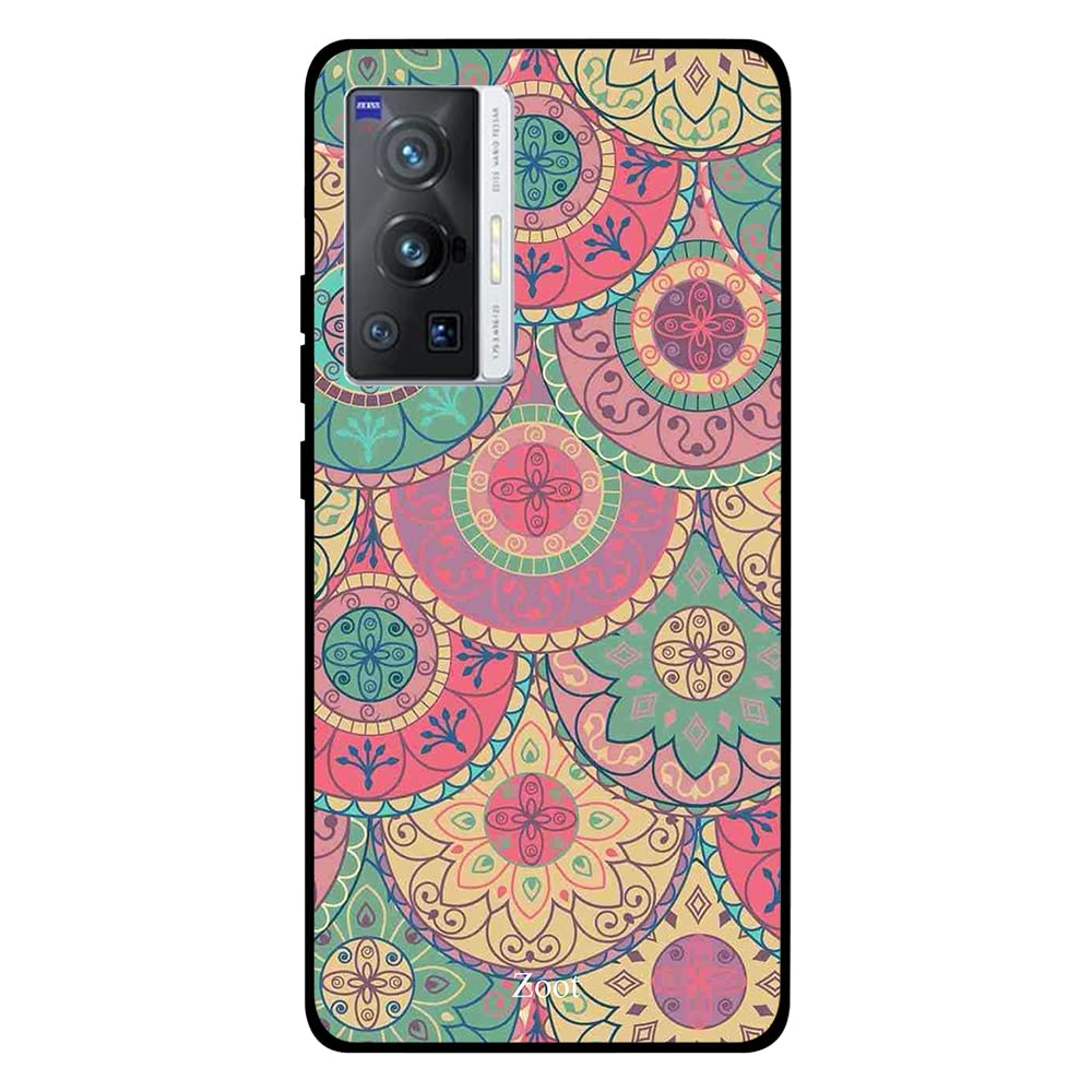 Protective Printed Case Cover for Vivo X70 Pro Vintage Pattern
