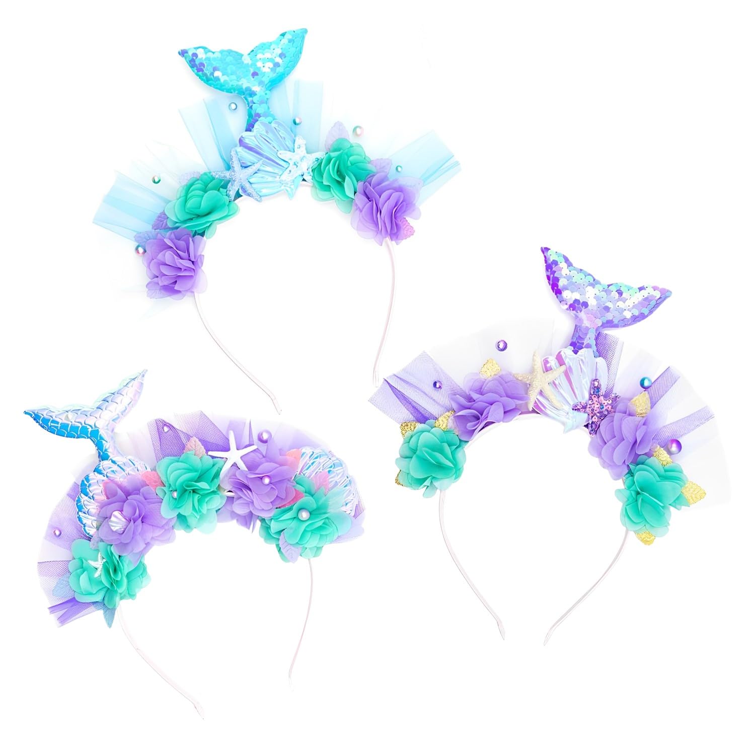 Amazon | 人魚姫 アクセサリー カチューシャ ヘアクリップ ステッキ 3 