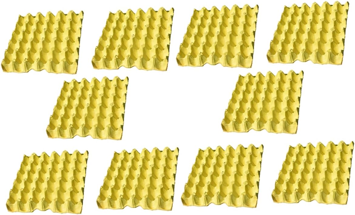 30-Piece DIY Egg Tray Pure Pulp Egg Storage Container Refrigerator Holders for Household Organization