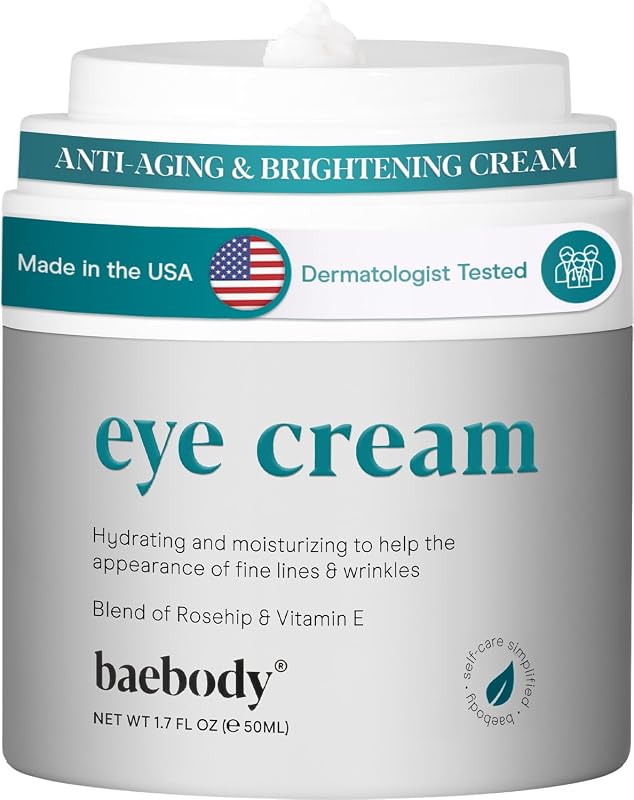 Creme para a região dos olhos Baebody com óleo de rosa-mosqueta e vitamina E, 50 mL