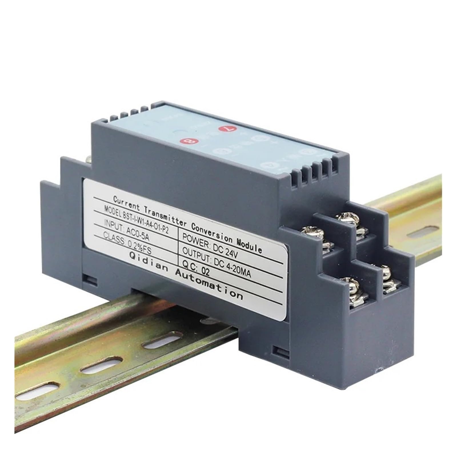 1 in 1 Out Sensor AC0-500V/380v/220v Eingang 0-5V 0-10V 1-5V Ausgang Signal Überwachung Sensor DC24V Netzteil(1-5v Output,AC 0-100V Input)