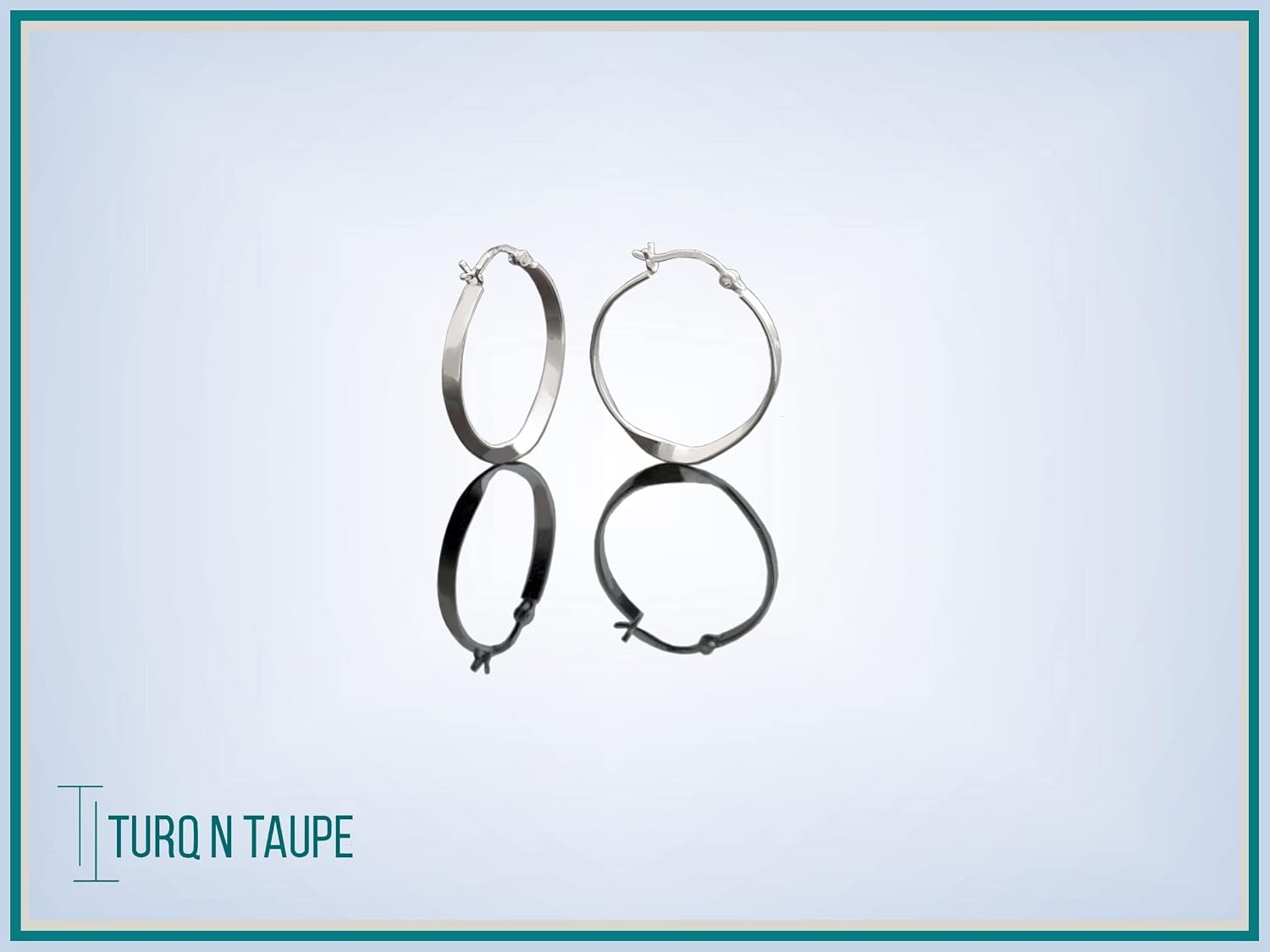 TURQNTAUPE Silver Hoop Earrings for Women , Hypoallergenic Sterling Hoops Earring for Womens , Chunky Cute Jewelry for Sensitive Ears , Small Twisted Hoop for girls Everyday Wear