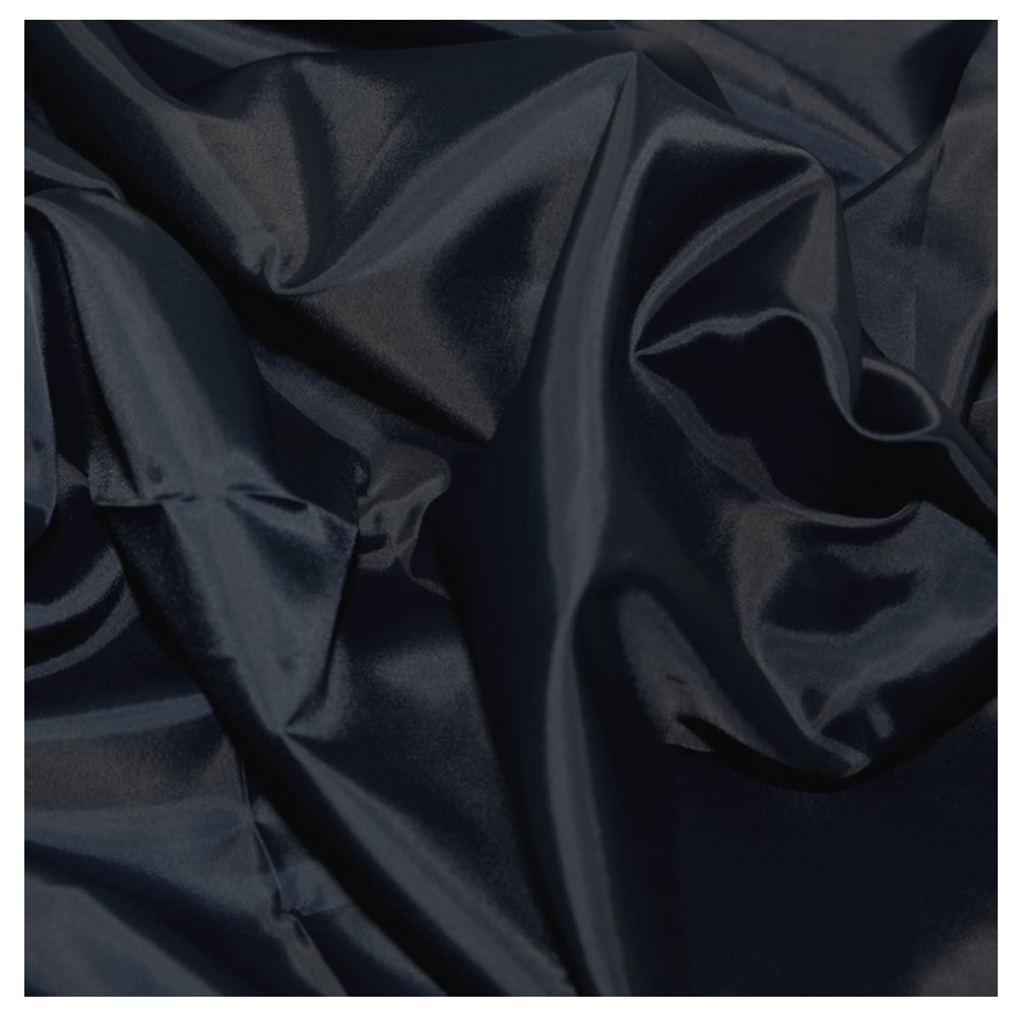Navy Blue Antistatic Lining Fabric - Polyester Silky Fabric 54gsm for ...