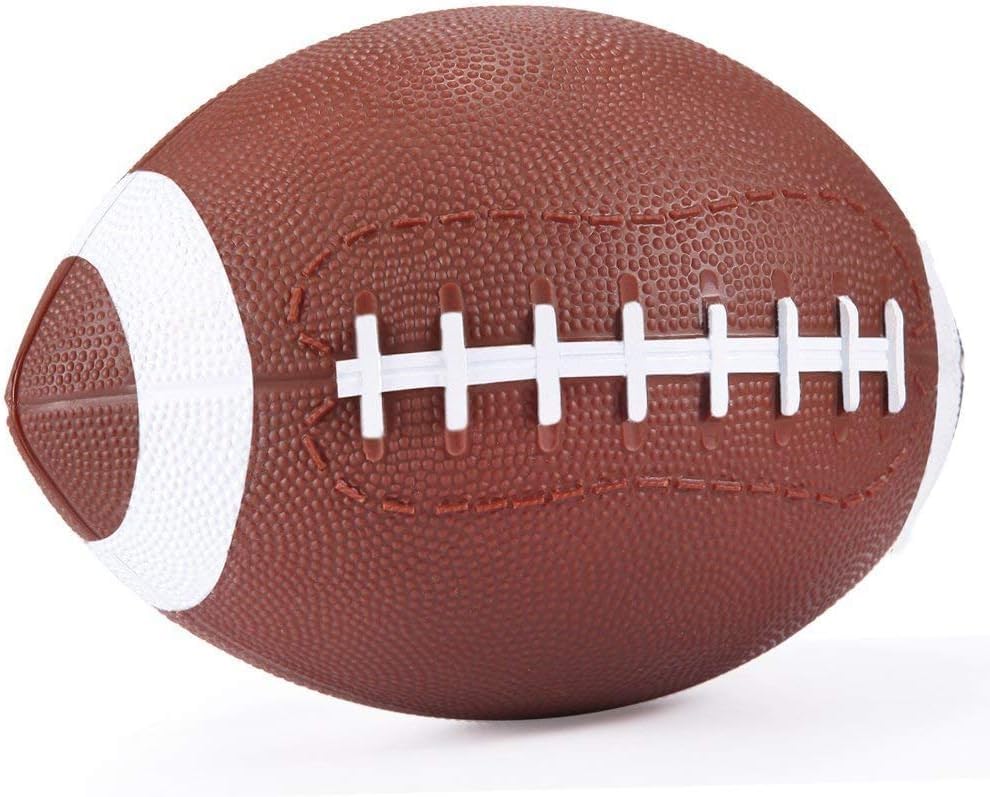 YAPASPT 2 Pack Kids Footballs,American Footballs 7.5" Ball for Kids,Mini Handheld, Bouncy and Soft Water Beach Ball - Come Deflated