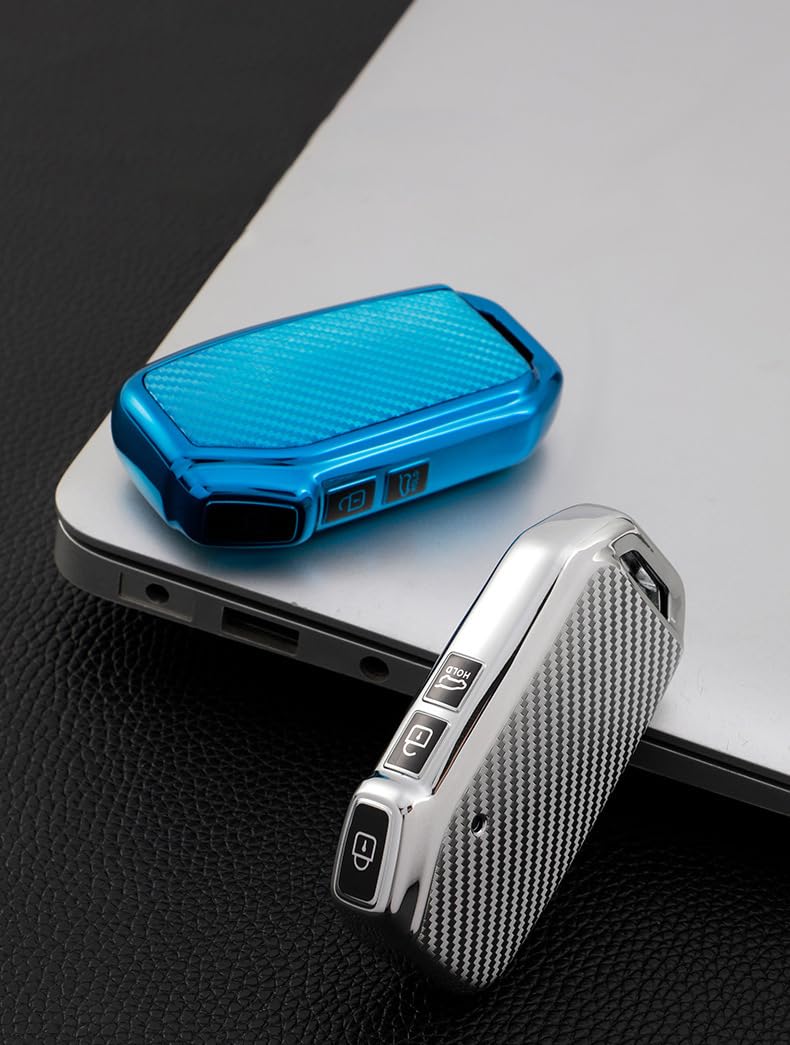 KUNIO Keyless etui na kluczyki pasuje do KIA Soul NQ5 NIRO xceed Sportage GT line, pasuje do Kia Proceed GT, etui ochronne z tworzywa TPU, ochrona kluczyka samochodowego, 3 przyciski, A, czerwone