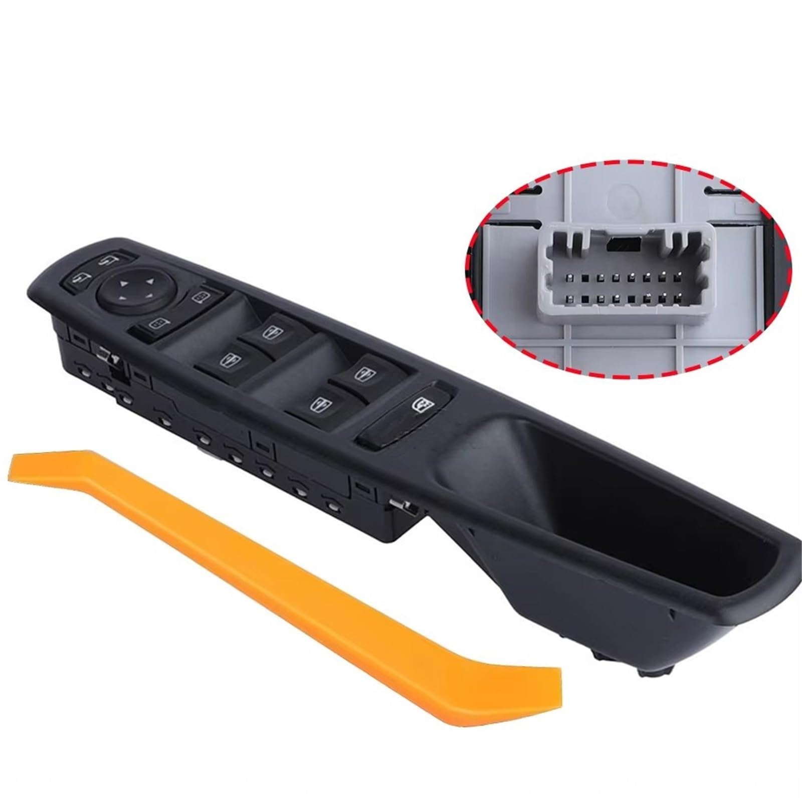 Pulsante Alzacristalli Per SCENIC MK3 2009 2010 2011-2016 Auto 809610017R Interruttore Controllo Alzacristallo Elettrico Anteriore Sinistro LHD Pulsante In Vetro 809615953R Auto Finestra Interruttore