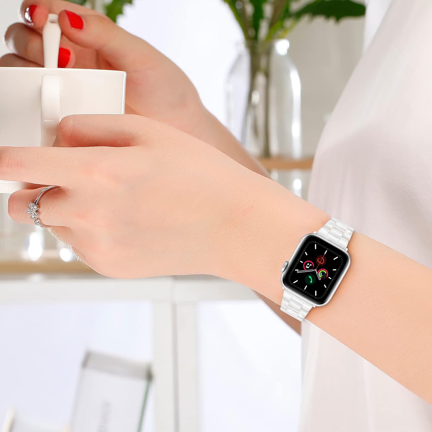 Resin Band For Apple Watch 38mm 40mm 41mm 42mm 44mm 45mm 46mm 49mm, Fashion Lightweight Bracelet Strap Compatible With iWatch Series 11/10/9/8/7/6/5/4/3/2/1/SE/Ultra 1&2 - Image 5