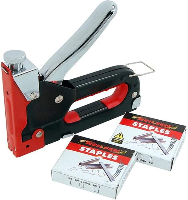 Neilsen CT1609 Heavy Duty Staple Gun Stapler Upholstery Wood