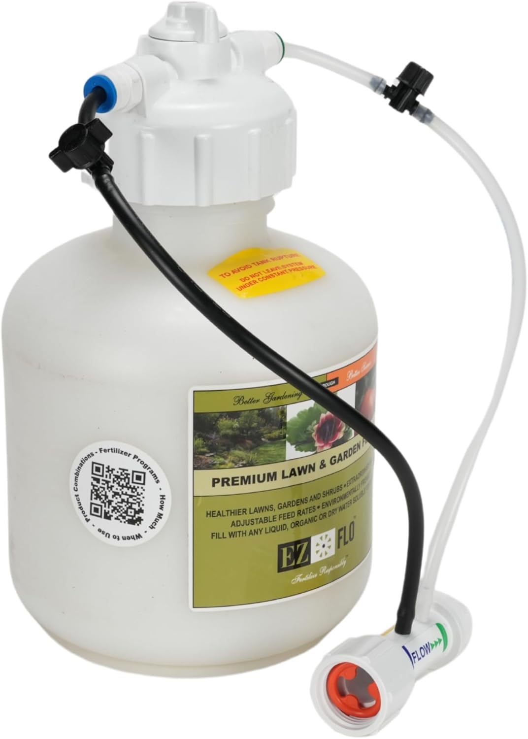 EZ-FLO 3/4 Gallon Hose‑Bib & Drip Fertilizer Injector | Low‑Pressure Garden Feeder for On/Off Flow & Drip Irrigation | EZ 2005‑HB