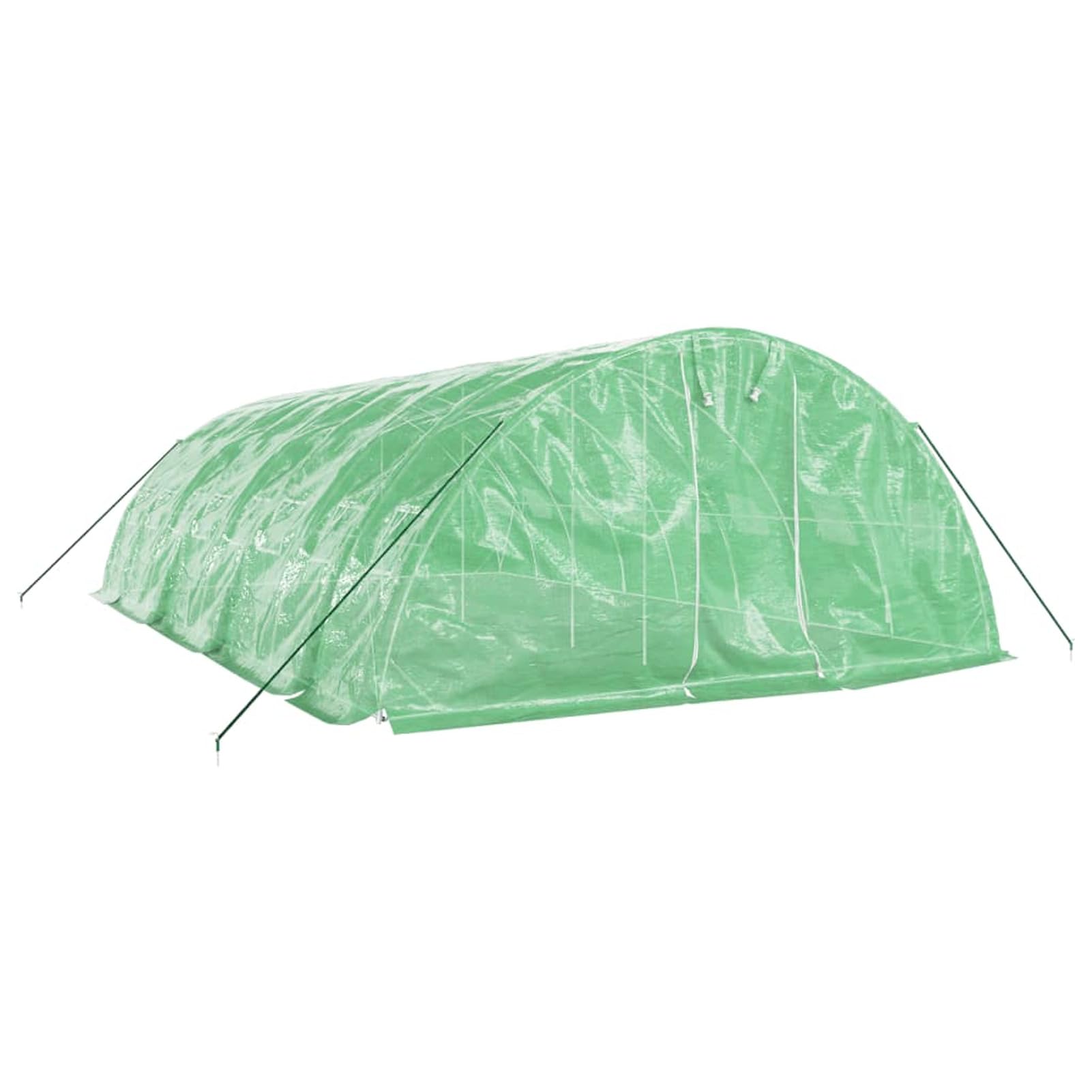 Homgoday Szklarnia ogrodowa, szklarnia ze stalową ramą zieloną 40 m² 8 x 5 x 2,3 m, szklarnia ogrodowa szklarnia ogród warzywny szklarnia balkonowa szklarnia do ogrodu szklarnia