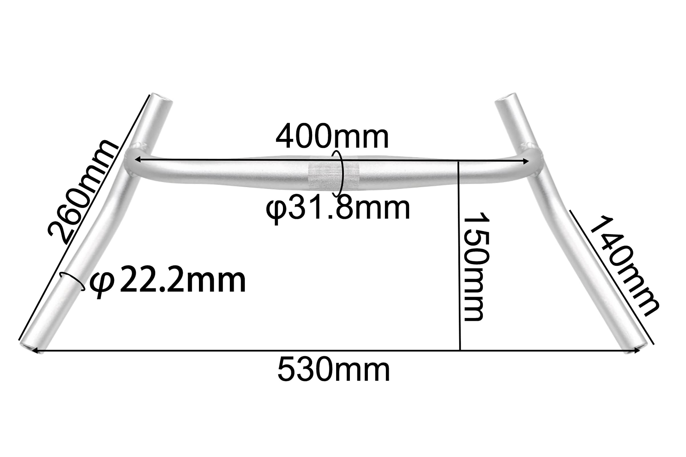 Drop Bar Measuring Handlebar Width Drop Bar Bicycle Handlebar