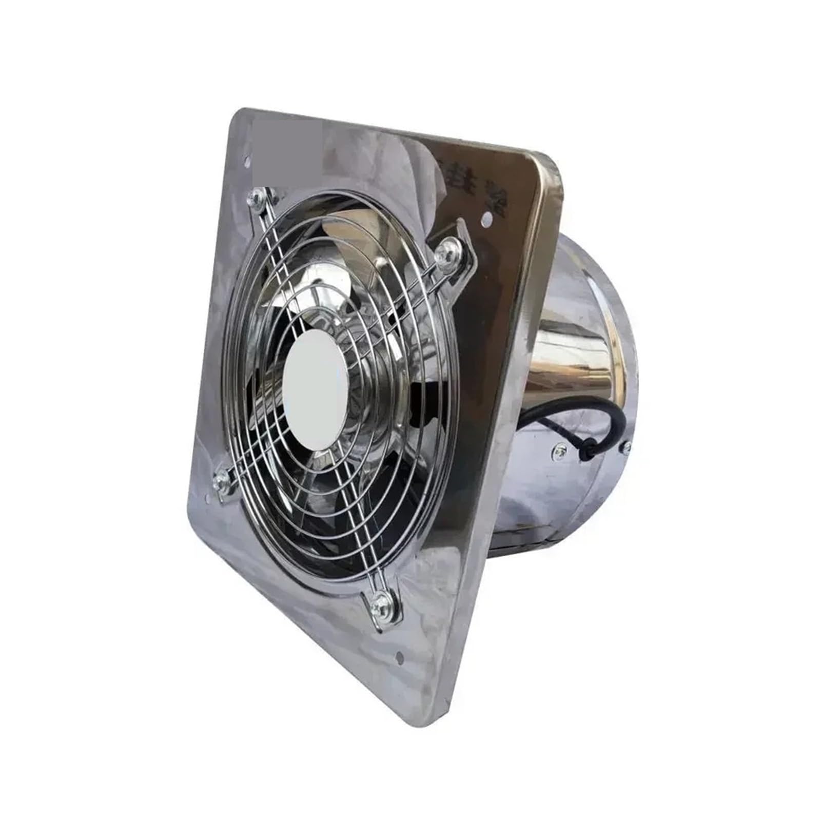 Kxjqbm 6Inch Exhaust Fan, 6''7''8'' Booster Fan Extractor Exhaust Ventilation Pipe Kitchen Wall Window Stainless Steel Industrial Duct(6Inch)