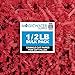 Crinkle Cut Paper Shred Filler (1/2 LB) for Gift Wrapping & Basket Filling - Red | MagicWater Supply