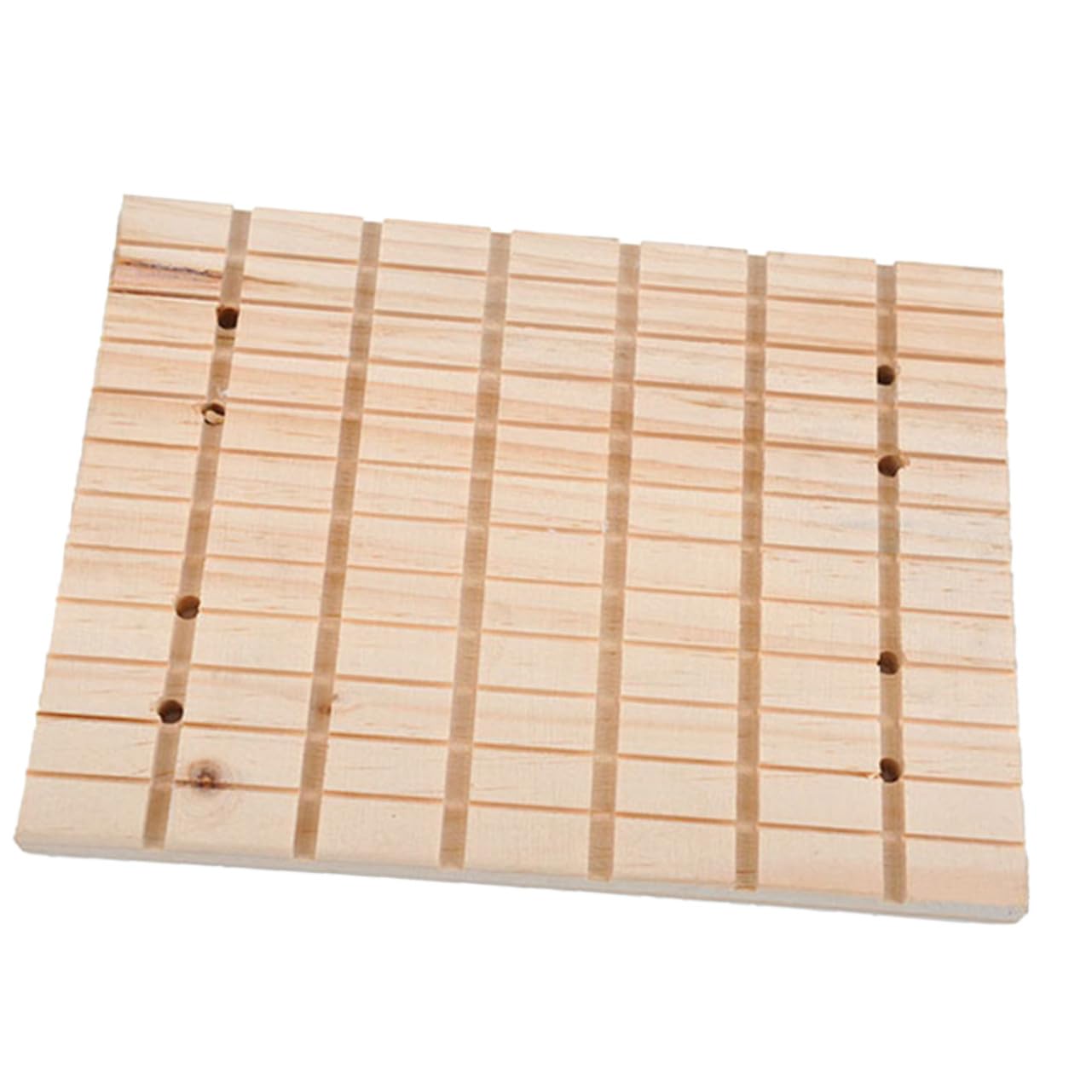 Gatuida Piastra Tiragraffi in Legno 27x20x1,5 Cm per Piccoli Animali Domestici, Tavoletta per Unghie Conigli e Cincillà, Accessorio per Cura Artigli Uso Domestico in Gabbia