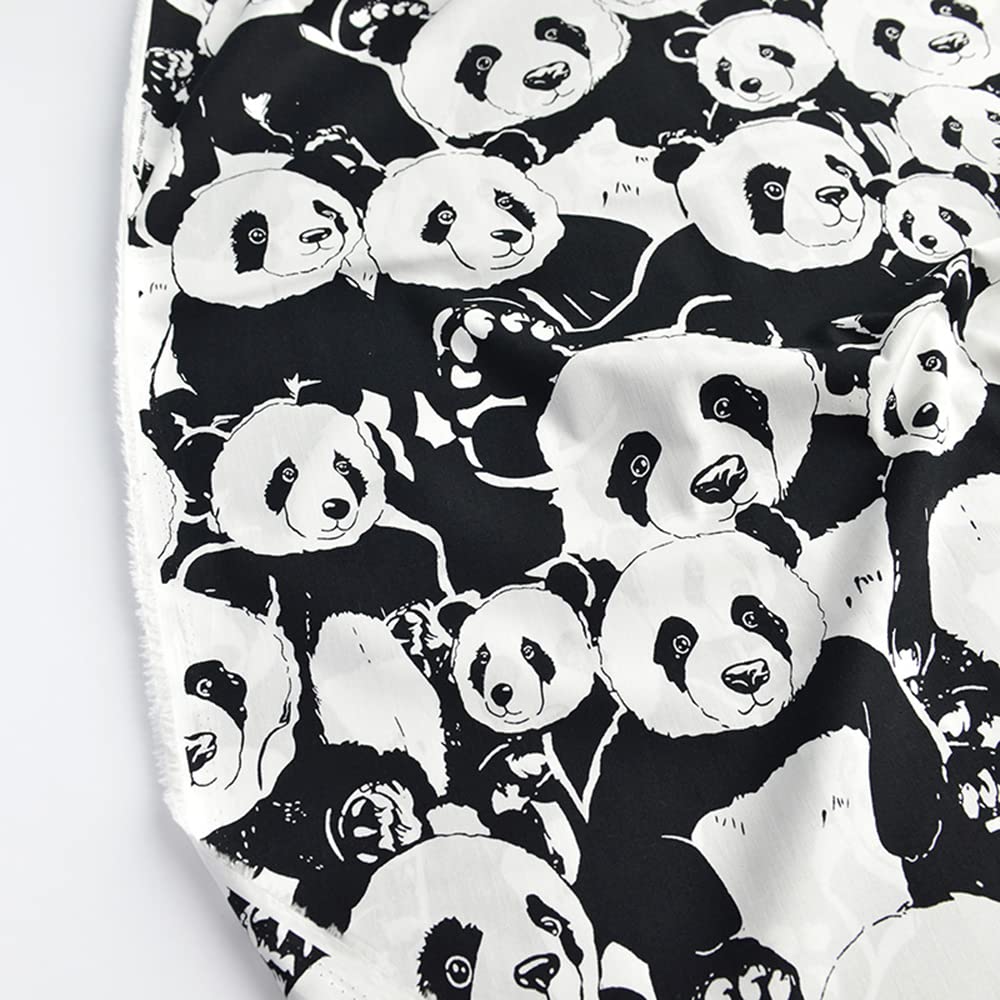 Amazon | 生地 パンダ かわいい パンダ柄 布 コットン プリント生地