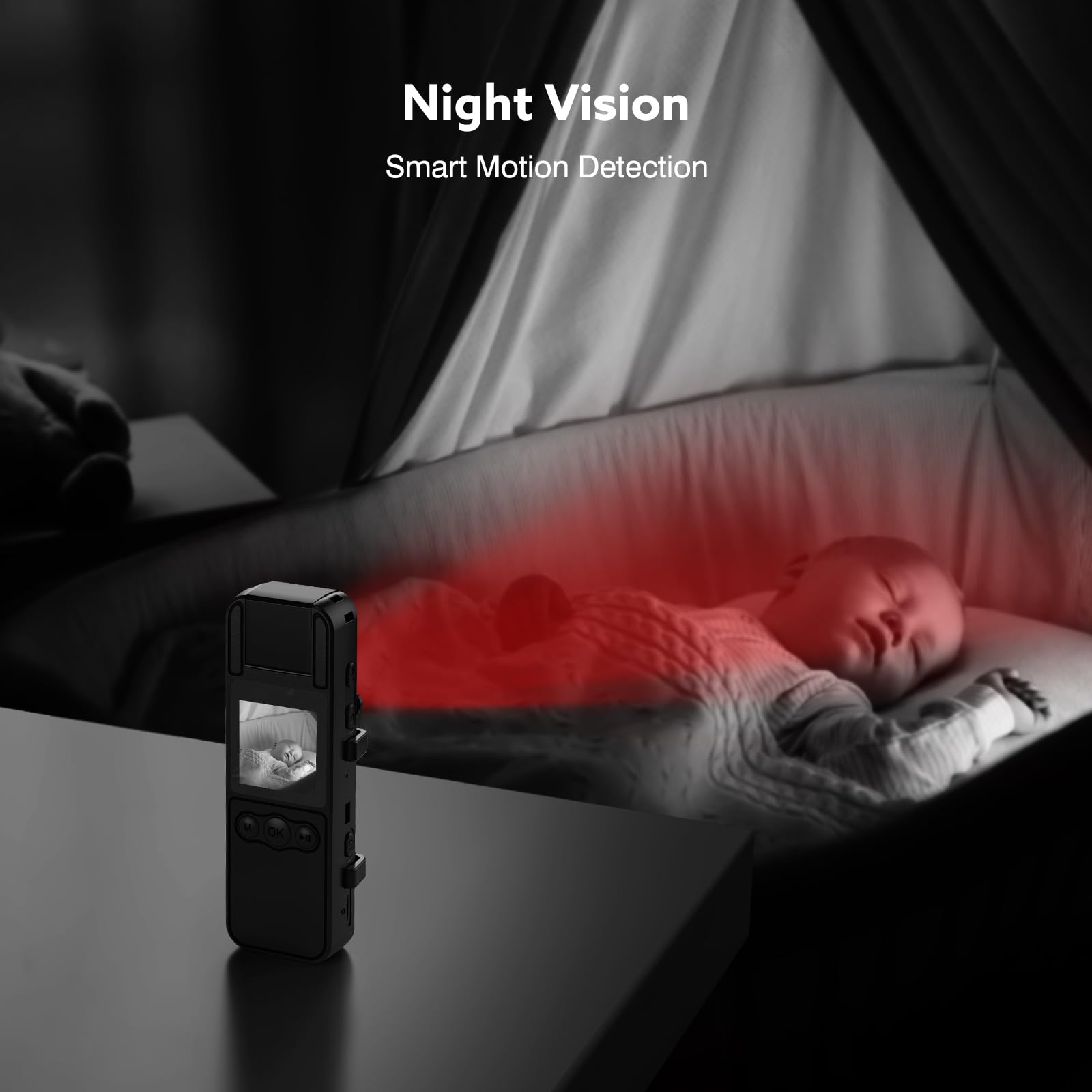 BOBLOV A26 Mini cámara Corporal 4K 64GB, Lente giratoria, cámaras corporales pequeñas con visión Nocturna, grabación de vídeo de 6 Horas, Personal