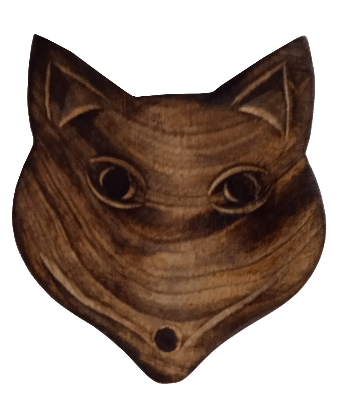 Purpledip Wooden Coaster Set Jungle Fox: 6 Wild Animal Design Coasters In Distress Finish (12605), Multicolor - Image 4