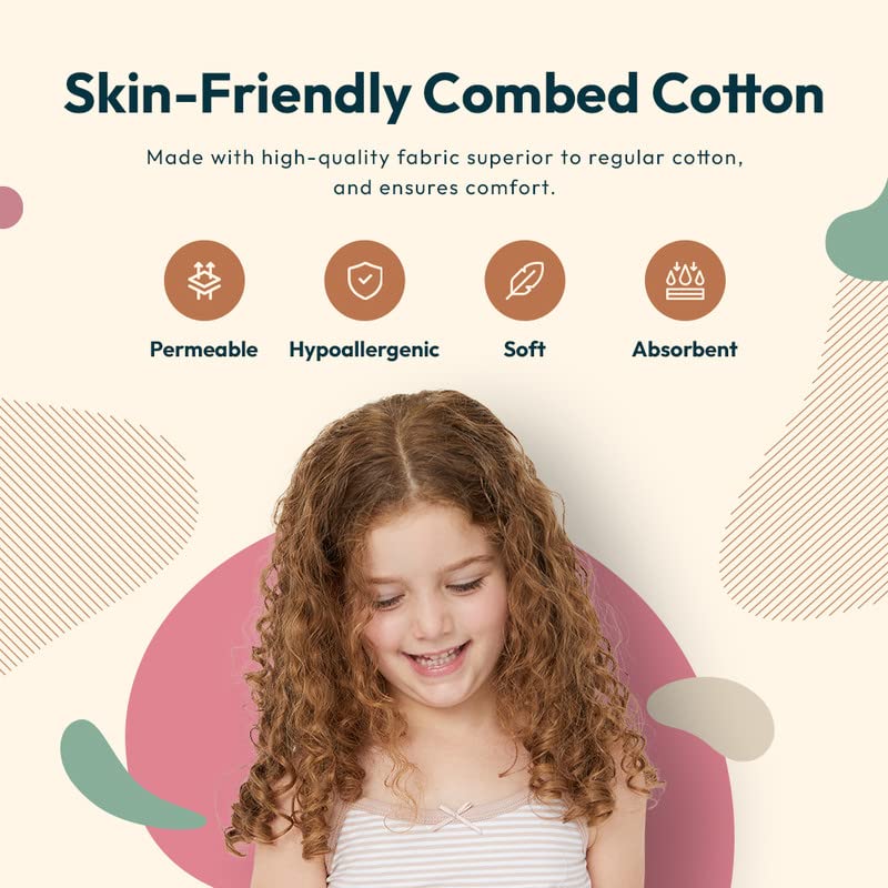 Feathers Girls and Toddler Undershirts - Kids Camisoles - Super Soft Cotton4