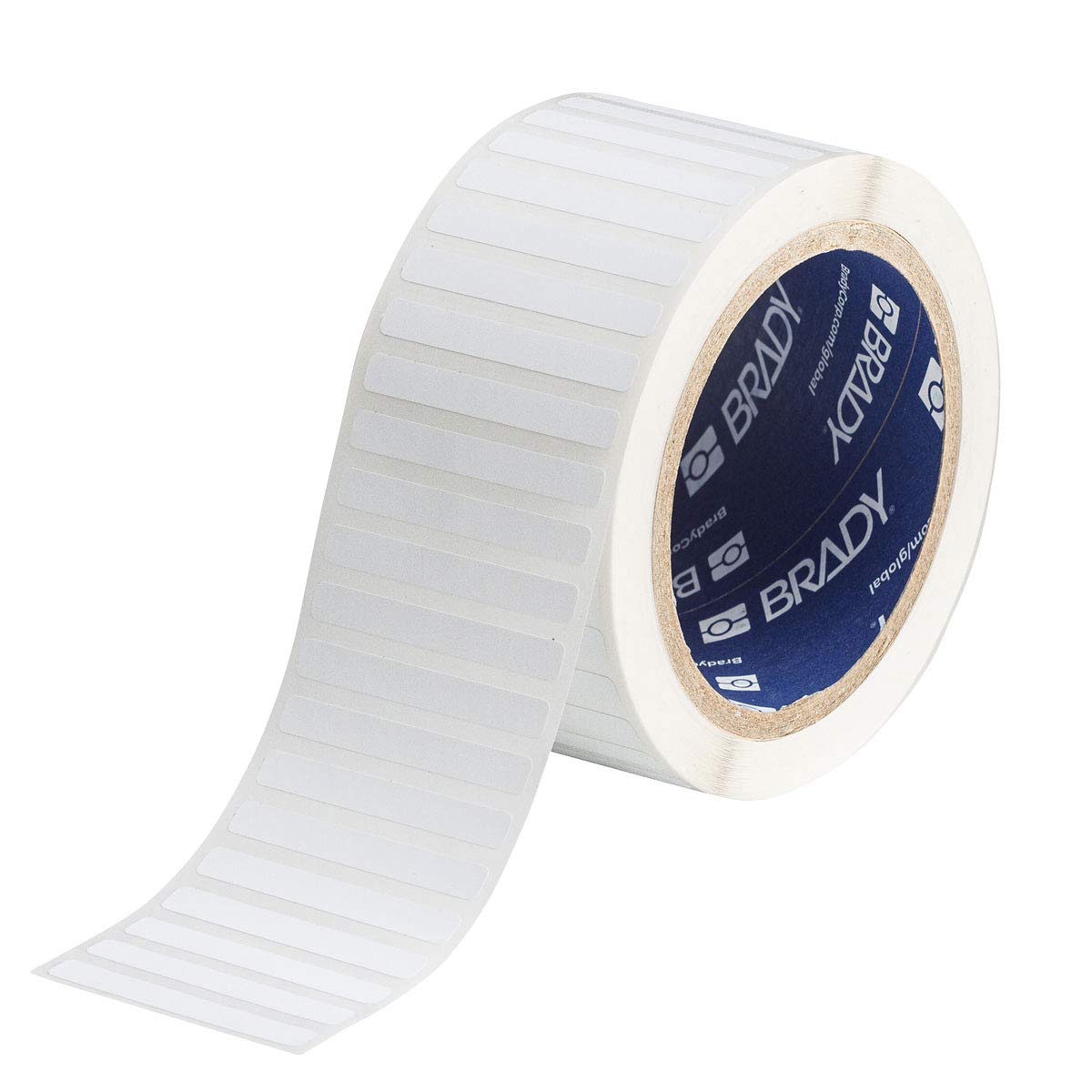 Brady THT-15-351-2.5 2 Width x 0.25 Height B-351 Tamper-Resistant Vinyl Matte Finish White Thermal Transfer Printable Labels 2500 per Roll