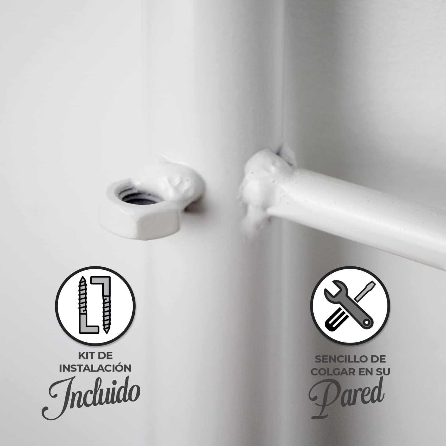 El Herrero Cabecero de Forja Gallego | Cabezal para Cama de Matrimonio e Individual | Producto Artesanal, Hecho en España (para Cama de 150 (157cm), White)