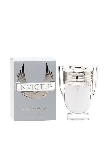 Paco Rabanne Invictus Eau de Toilette en espray para hombre, 1.7 onzas líquidas