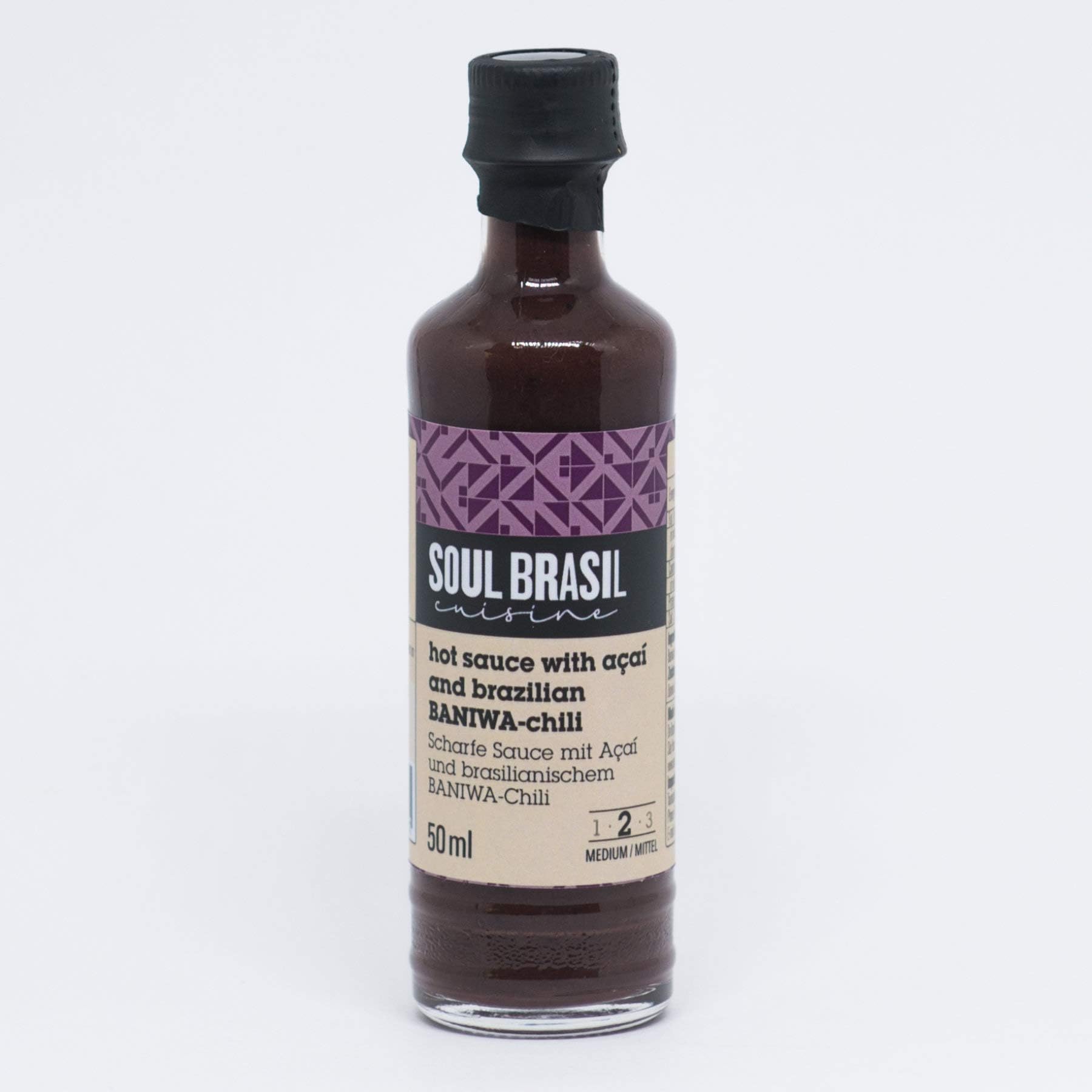 Soul Brasil Cuisine | Jiquitaia Chili Pepper and Açaí Hot Sauce | 50ml Chili Sauce | Exotic Mix of Chili and Fruit