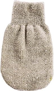 Loelle Hemp Exfoliating Glove - 100% Natural & Organic Hemp Exfoliating Mitt for Deep, Pore and Skin Cleansing, Gentle Removal of Dead Skin, Reusable, Suitable for All Skin Types - 1 Piece