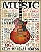Produktbild Desperate Enterprises Music Inspires Me Blechschild Flach Neu 31x40cm S3080
