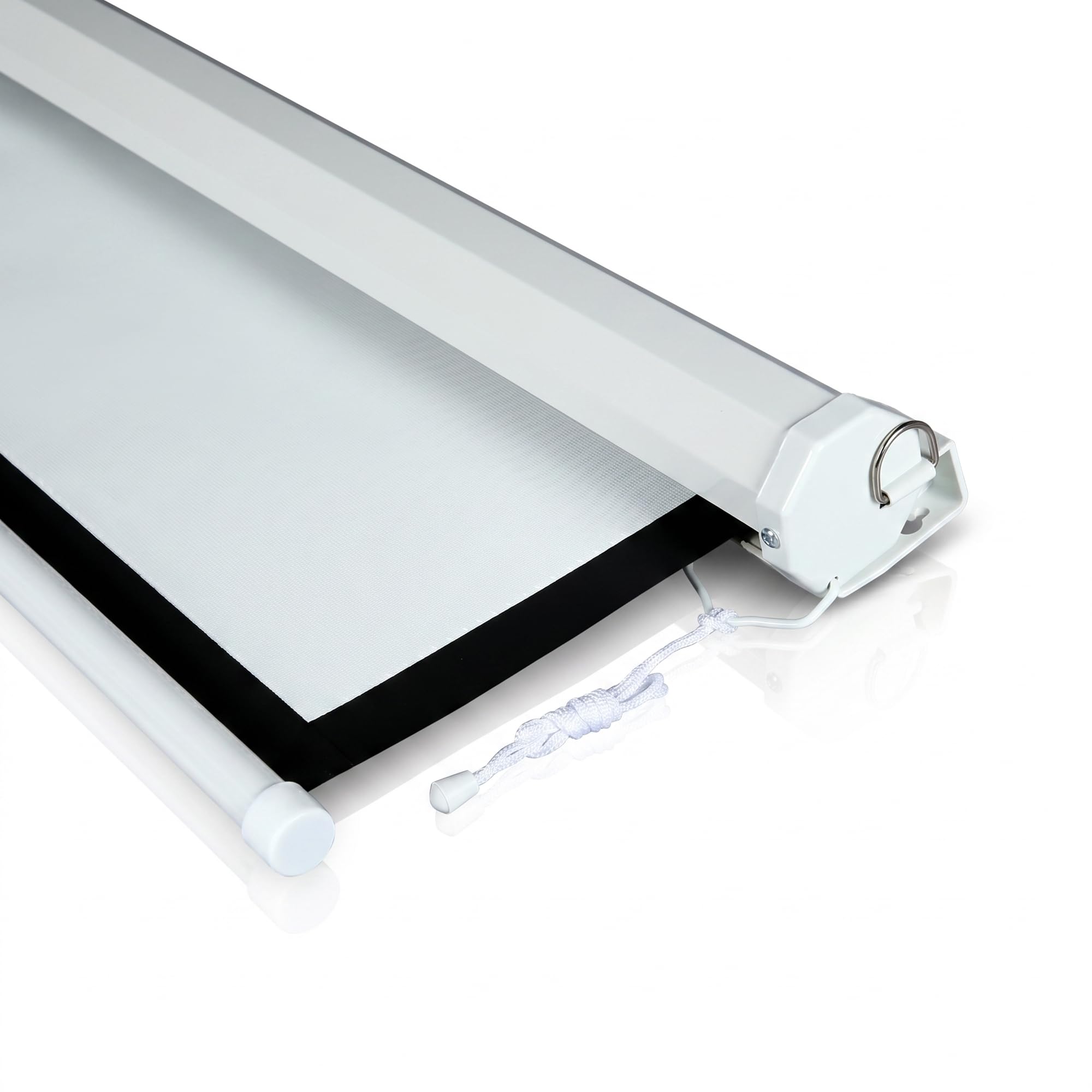 Mucola Beamer Leinwand Rollo 120 Zoll 244x182 cm Heimkino 16:9 4:3 Weiß