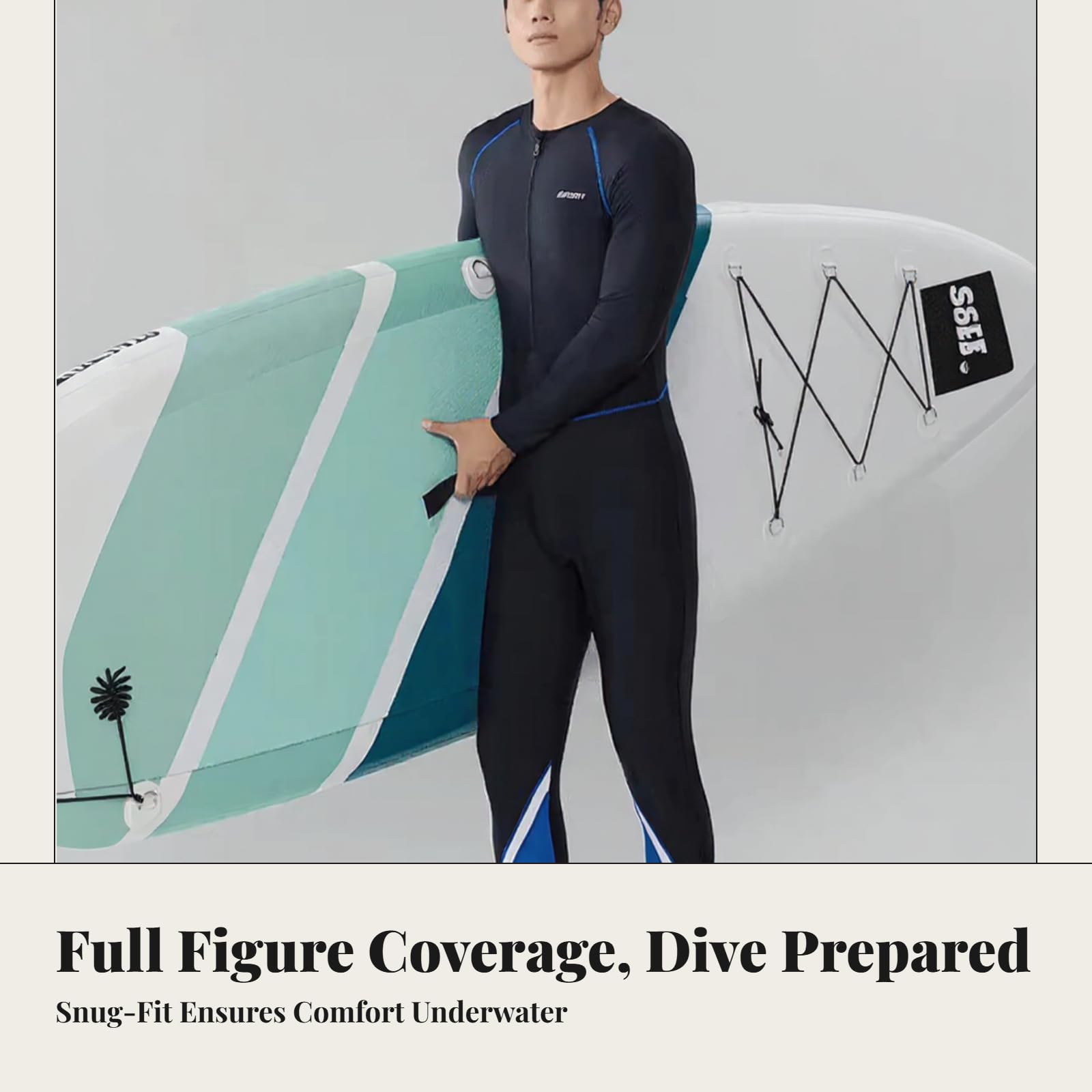Camicia da Nuoto Uomo Protezione Manica Lunga Asciugatura Rapida Nylon Morbido per Nuoto Palestra Spiaggia Ciclismo Sport All Aperto, L, Stile 01