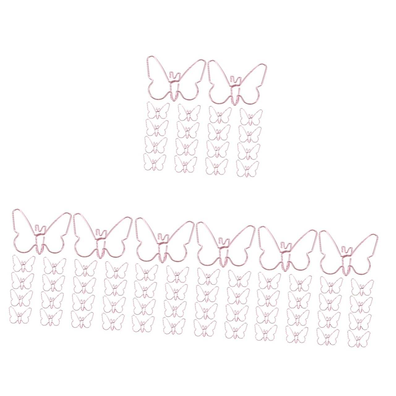 STOBOK 4 Set Di Fermagli Per Ufficio in Metallo Fermagli Per Carta A Mano Fermagli Per Carta in Metallo Piccoli Fermagli Per Documenti Design Creativo Per Fermagli 18 Pezzi * 4