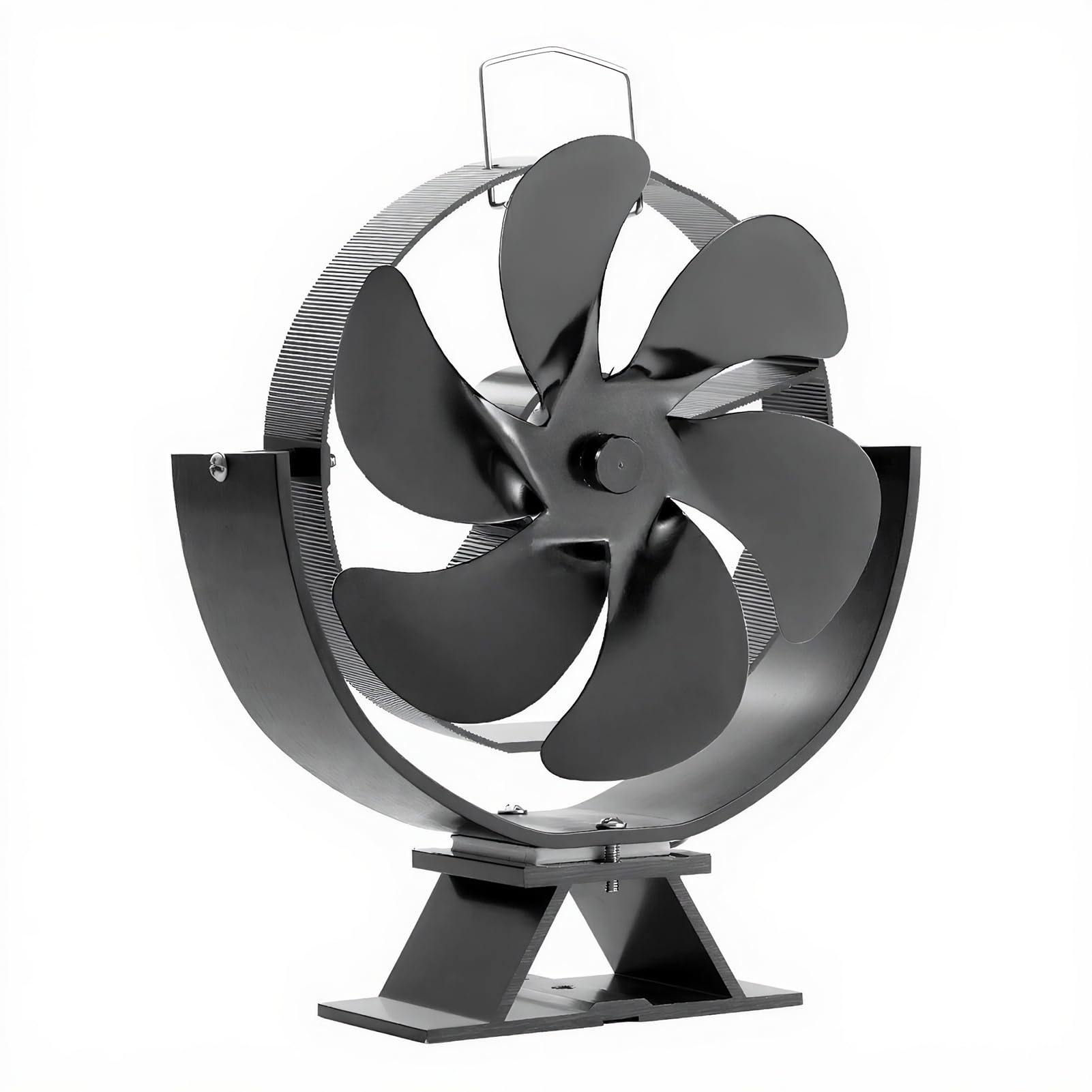 Ventilatore per stufe a legna, ventilatore per camino, design portatile e facile da usare. Adatto per caminetti a legna e, XZ136 6-Foglie