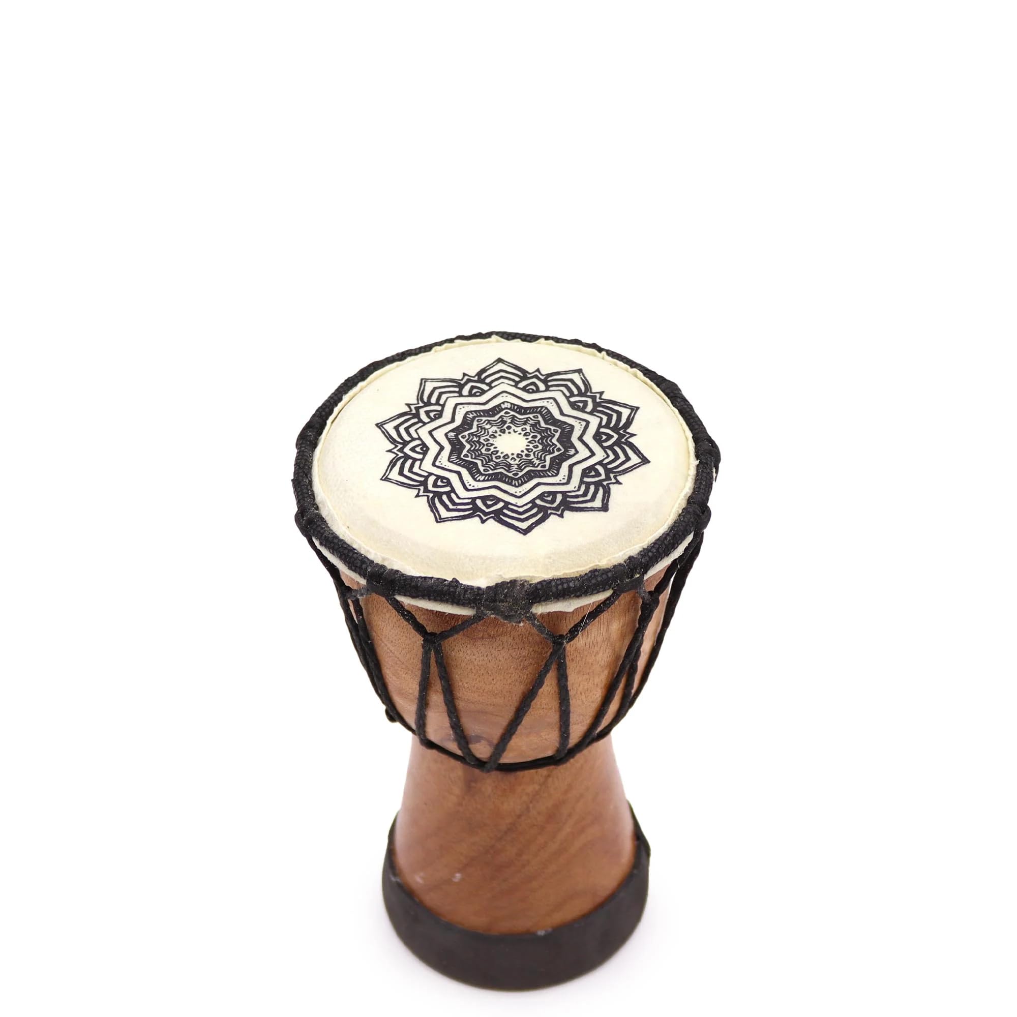 50 cm Djembe Trommel Buschtrommel Afrika-Style geschnitzt Handarbeit exotische Motive Schnüre