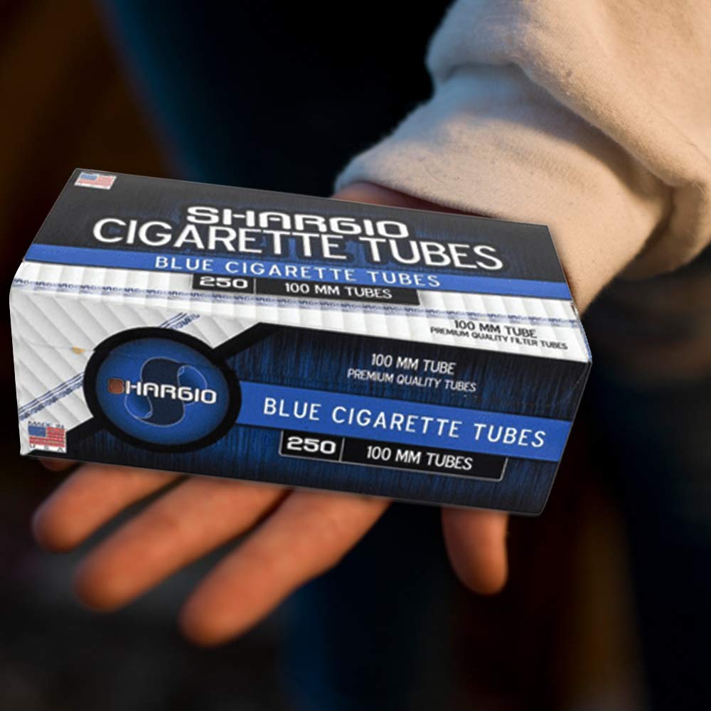 Amazon.com: Shargio Blue Filter Tubes Contains 100mm Size, 250ct Light  Flavor, Stronger and Rigid Paper Which Comes with